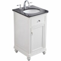Elegant Decor VF12319AW 19 in. Otto Single Bathroom Vanity Set - Antique White
