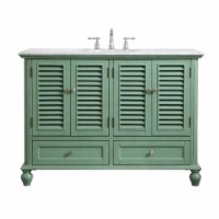 Elegant Decor VF30548VM 48 in. Single Bathroom Vanity in Vintage Mint - 48 x 35 x 22 in.