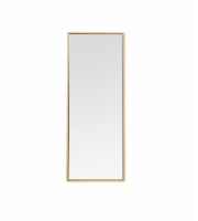 Elegant Decor Eternity 36  x 14  Contemporary Metal Frame Mirror in Brass