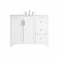 Elegant Decor VF17042WH 42 in. Single Bathroom Vanity in White
