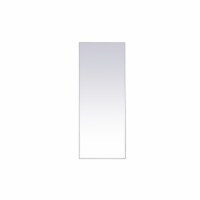 Metal frame rectangle mirror 24 inch x 60 inch in White