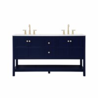Elegant Decor VF16460DBL 60 in. Single Bathroom Vanity, Blue