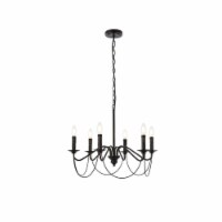 Westley 6 lights pendant in black