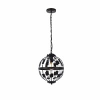 Levante 1 light pendant in black