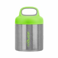 Reduce Handled Glitter Food Jar - Silver Perspective: Main
