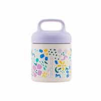 Reduce Abstract Flowers Handled Food Jar Perspective: Main