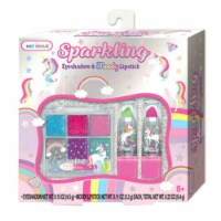 Hot Focus Unicorn Sparkling Eyeshadow And Moody Lipstick Cosmetic Set
