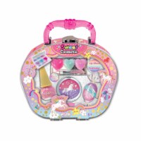 Hot Focus Sweet Cosmetic Unicorn Lip Gloss Palette Mirror And Brush Set