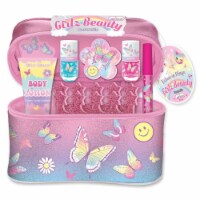 Hot Focus Tie Dye Butterfly Girlz Beauty Cosmetic Bag Set