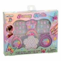 Hot Focus Fancy Nails Tie Dye Butterfly Set