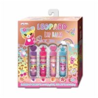Hot Focus Leopard Flavored Lip Balm Cosmetic Set