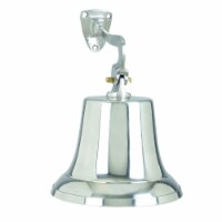 Classic Style Decorative Aluminum Bell With Wall Bracket, Silver