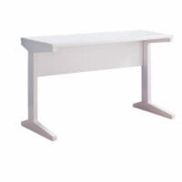 Benzara Contemporary Style Desk - Glossy White