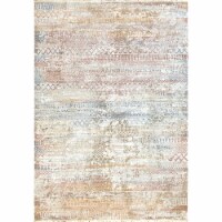 Dynamic Rugs MZ288450130 2 ft. x 7 ft. 5 in. Mood 8450 Indoor Rug, 130 Ivory Red