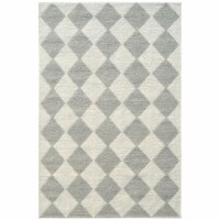 Dynamic Rugs AD8105200190 Ava 8 x 11 ft. Ivory & Grey Area Rug