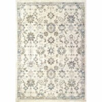 Dynamic Rugs RF284634895 Refine 2 ft. 2 in. x 7 ft. 7 in. Cream, Grey & Blue Area Rug