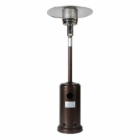 Upland UJN-IO07-HB 46000 BTU Mushroom Outdoor Patio Heater with Two Smooth-Rolling Wheels, Ho
