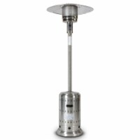Upland UJN-SN02-SS 46000 BTU Mushroom Outdoor Patio Heater with Hollow Pattern On Tank Housin