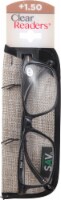 Clear Readers® +1.50 Plastic & Metal Reading Glasses