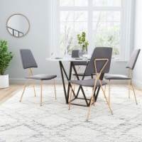 Chloe Dining Chair gray & gold