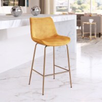 Tony Counter Chair yellow, gold