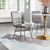 Var Dining Chair (Set of 2) gray, black, gold