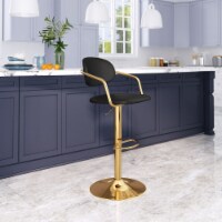 Gusto Bar Chair black, gold