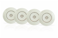 Disney The Little Mermaid Scallop Porcelain 7 Salad / Dessert Plate | Set of 4