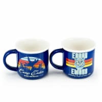 Star Wars Camp Endor Retro Mugs | Ewok Forest Camp of Endor Cups | Set of 2 Mugs Perspective: Main