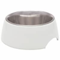Retro Bowls Medium Pet Bowl - White Perspective: Main