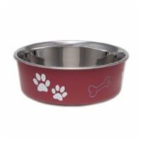 Loving Pets Large Merlot Bella Bowl