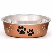 Boss Pet Products 1866946 7452LC Bella Food Bowl, Copper - Large