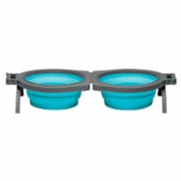 Loving Pets Bella Roma Travel Bowl - Blue Perspective: Main