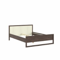 Queen Bed with Slat Roll in Brown - Tvilum