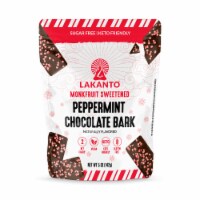 Lakanto Sugar Free Dark Chocolate Bark Peppermint- Sweetened with Monk Fruit (5 Oz)