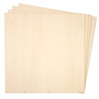 Bright Creations 8-Pack Square Basswood Plywood Thin Sheets for Wood Burning, 10 Inches