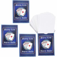 Blue Panda Blank DIY Playing Cards (4 Decks)