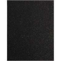Bright Creations Black Glitter Paper Cardstock for Crafts - 24 Pack, 8.5 x 11 Inches