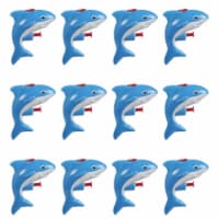 12 Pack Mini Plastic Shark Animal Squirt Guns for Kids Summer Pool Party, Ages 6 and Up