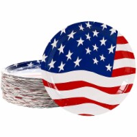 36-Count American Greetings Patriotic 4th of July Party Supplies Paper Dinner Plates 