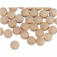 Small Unfinished Wooden Craft Balls (1 Inch, 60 Pack)