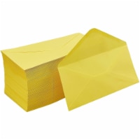 Yellow Business Mailing Envelopes for Letters and Checks (4.2 x 9.5 In, 200 Pack)