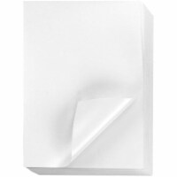 96 Pack Metallic Shimmer Paper Sheets for Crafting, 8.5 x 11 In. White