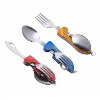 4 in 1 Camping Utensils 3 Pack Camp Utensils Set Stainless Steel Folding Pack City Market