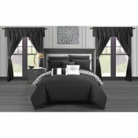 Chic Home Ami 20 Piece Comforter Set Reversible Geometric Quilted Design Complete Bed in a