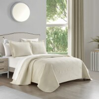 NY&CO Home Idge 3 Piece Quilt Set Y-Shaped Geometric Pattern Bedding beige king