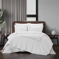 Axen 3 Piece Cotton Duvet Cover Set Hotel Collection Bedding beige queen