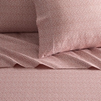 Dobe 3 or 4 Piece Sheet Set Solid Color With White Spots Animal Pattern Print Design blush