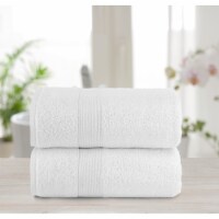 Chic Home Luxurious 2-Piece 100% Pure Turkish Cotton Bath Sheet Towels, 30 x68 , Woven Dobby