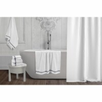 Chic Home Premium 6-Piece 100% Pure Turkish Cotton White Towel Set, Striped Hem, OEKO-TEX